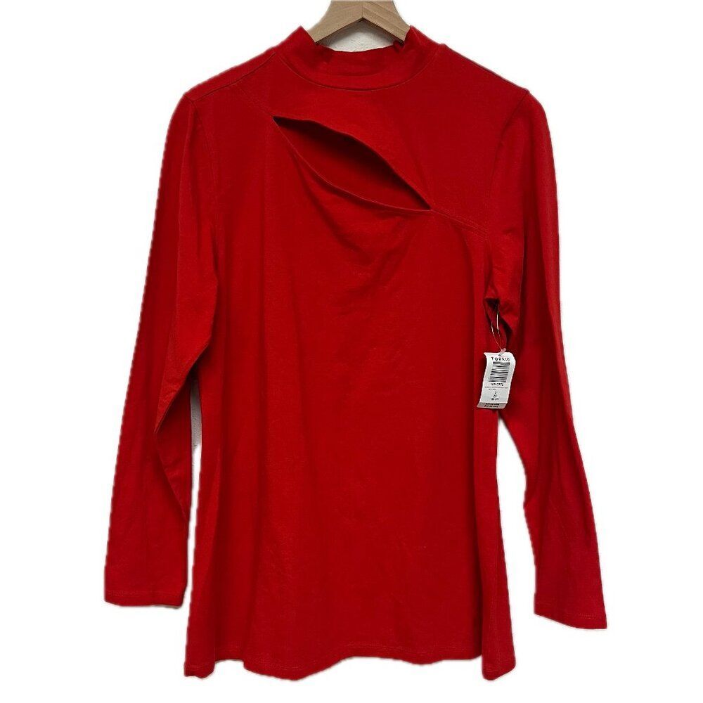 New Torrid Red Cutout Shirt - Size 2X